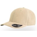 Casquette 6 panneaux effet daim, visière mid-visor