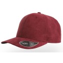 Casquette 6 panneaux effet daim, visière mid-visor