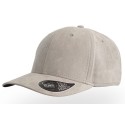Casquette 6 panneaux effet daim, visière mid-visor