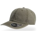 Casquette 6 panneaux effet jean délavé, visière mid-visor