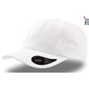 Casquette 6 panneaux en coton twill chino, visière mid-visor