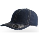 Casquette 6 panneaux en coton twill chino, visière mid-visor