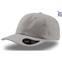 Casquette 6 panneaux en coton twill chino, visière mid-visor