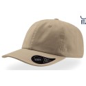 Casquette 6 panneaux en coton twill chino, visière mid-visor