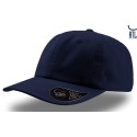 Casquette 6 panneaux en coton twill chino, visière mid-visor