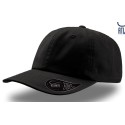 Casquette 6 panneaux en coton twill chino, visière mid-visor