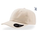Casquette 6 panneaux en coton twill chino, visière mid-visor