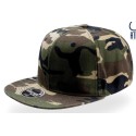 Casquette snapback 6 panneaux visière plate en acrylique