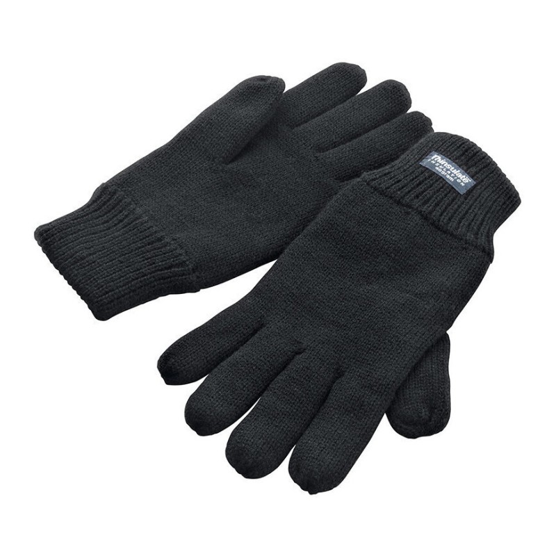 Gants tricotés avec doublure Thinsulate en polaire douce