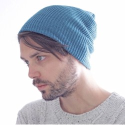 Bonnet long style skateur avec revers