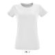 T-shirt femme col rond, coupe cintrée, 100% coton jersey, 150 g/m²