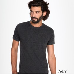 T-shirt homme col rond, coupe ajustée, 100% coton jersey, 150 g/m²