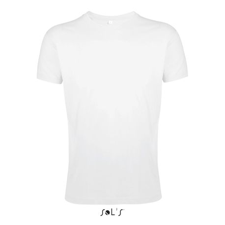 T-shirt homme col rond, coupe ajustée, 100% coton jersey, 150 g/m²