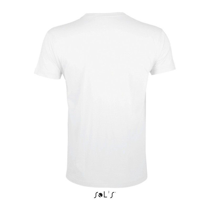 T-shirt homme col rond, coupe ajustée, 100% coton jersey, 150 g/m²