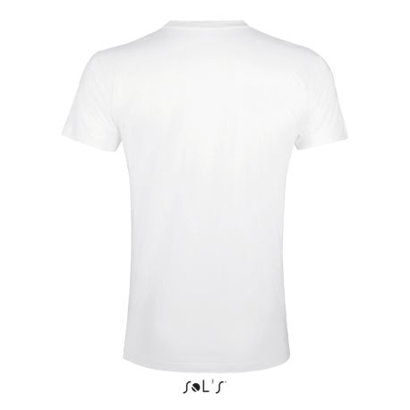 T-shirt homme col rond, coupe ajustée, 100% coton, 190 g/m²