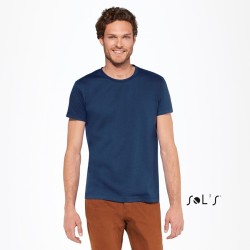 T-shirt homme col rond, coupe ajustée, 100% coton, 190 g/m²