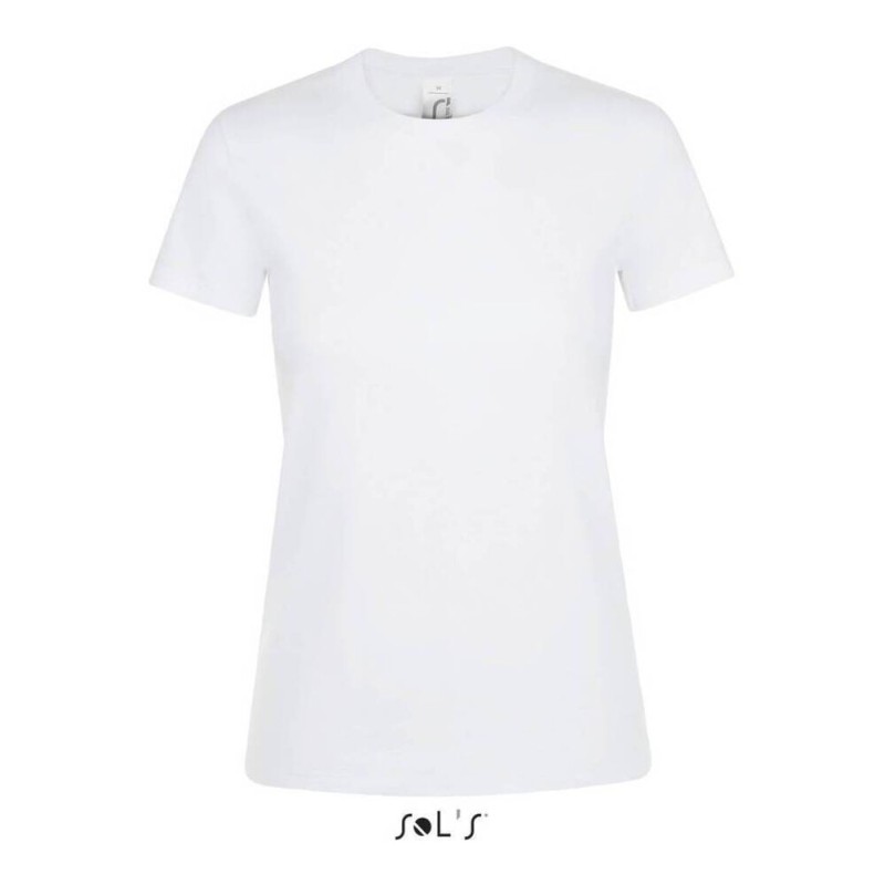 T-shirt femme col rond, 100% coton jersey, 150 g/m²