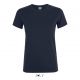 T-shirt femme col rond, 100% coton jersey, 150 g/m²