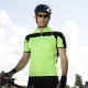 Veste de vélo zippée manches courtes, polyester, réfléchissante, 170 g/m²