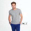 T-shirt homme col rond, 100% coton jersey, 190 g/m²