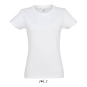 T-shirt femme col rond, 100% coton jersey, 190 g/m²