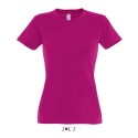 T-shirt femme col rond, 100% coton jersey, 190 g/m²