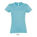 T-shirt femme col rond, 100% coton jersey, 190 g/m²