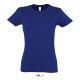 T-shirt femme col rond, 100% coton jersey, 190 g/m²
