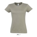 T-shirt femme col rond, 100% coton jersey, 190 g/m²
