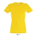 T-shirt femme col rond, 100% coton jersey, 190 g/m²