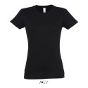 T-shirt femme col rond, 100% coton jersey, 190 g/m²