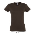 T-shirt femme col rond, 100% coton jersey, 190 g/m²
