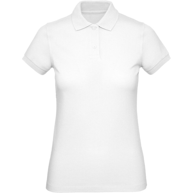 Polo inspire femme sans étiquette en coton bio, 170 g/m²