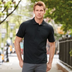 Polo homme softstyle double piqué en coton pas cher, 180 g/m²