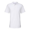 Polo homme softstyle double piqué en coton pas cher, 180 g/m²