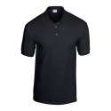Polo en tricot jersey DryBlend, boutons couleur bois, 190 g/m²