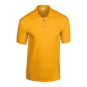 Polo en tricot jersey DryBlend, boutons couleur bois, 190 g/m²