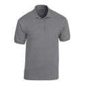 Polo en tricot jersey DryBlend, boutons couleur bois, 190 g/m²
