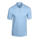 Polo en tricot jersey DryBlend, boutons couleur bois, 190 g/m²