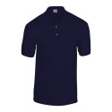 Polo en tricot jersey DryBlend, boutons couleur bois, 190 g/m²