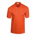 Polo en tricot jersey DryBlend, boutons couleur bois, 190 g/m²