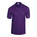 Polo en tricot jersey DryBlend, boutons couleur bois, 190 g/m²