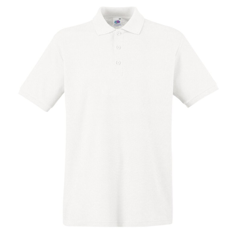 Polo homme premium manches courtes coton, 180 g/m²