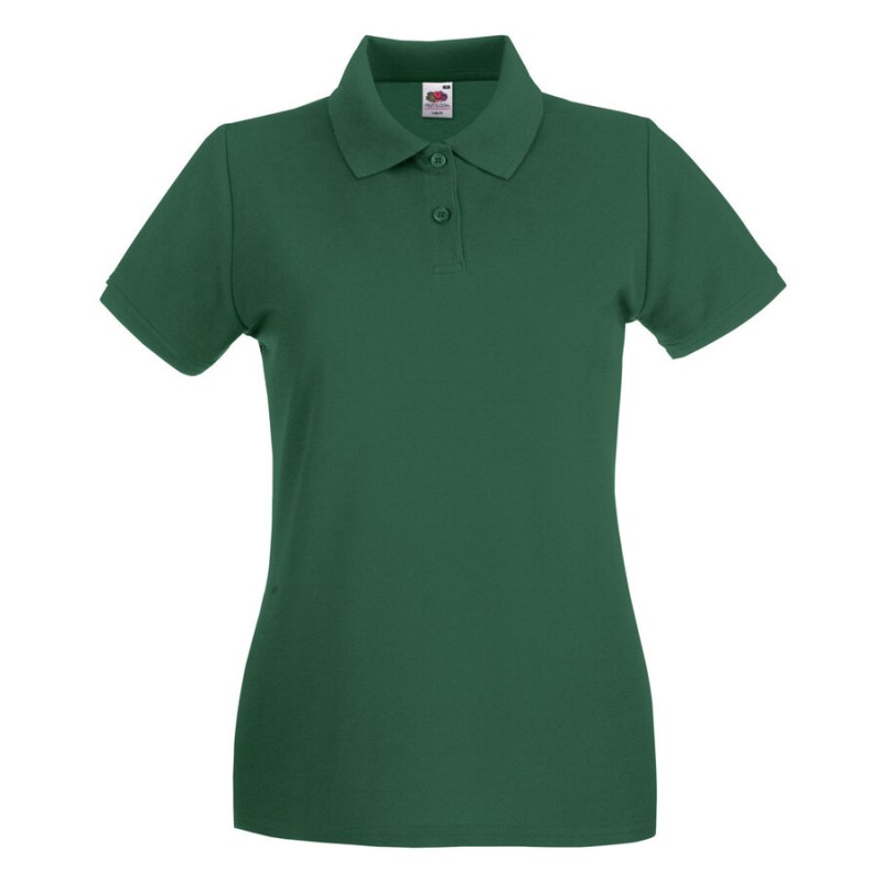 Polo femme premium manches courtes coton, 180 g/m²