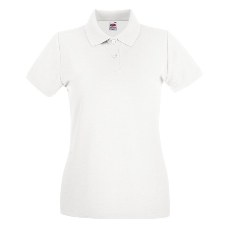 Polo femme premium manches courtes coton, 180 g/m²