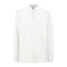 Polo premium manches longues en coton, 180 g/m²