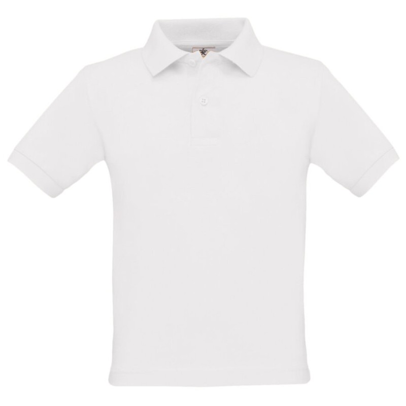 Polo safran enfant en coton ringspun peigné, 180 g/m²