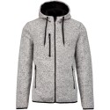  Veste sweat zippée et chinée à capuche pour homme, 345 g/m²