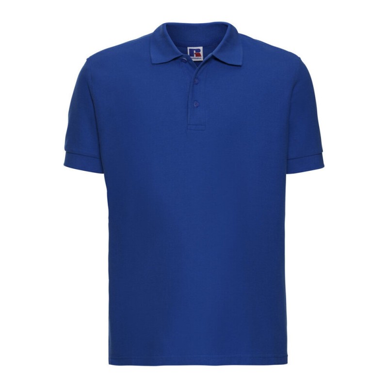 Polo homme en coton très résistant, lavable jusqu'à 60°C, 215 g/m²