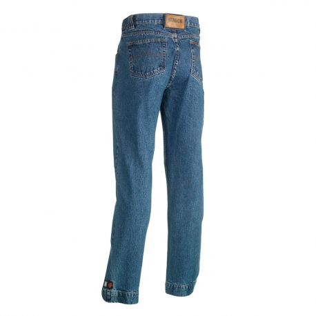 Pantalon de travail en jean épais avec 6 poches, 500 g/m²